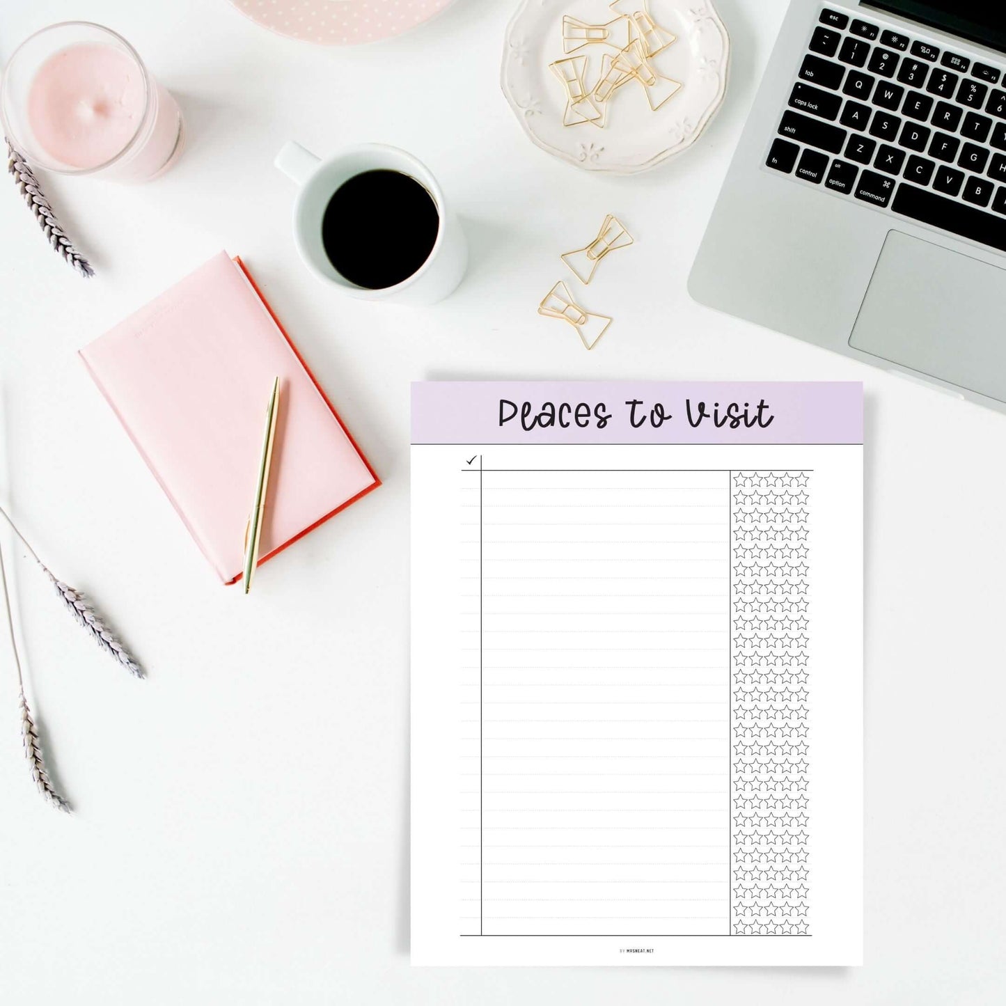 Places To Visit Template Printable