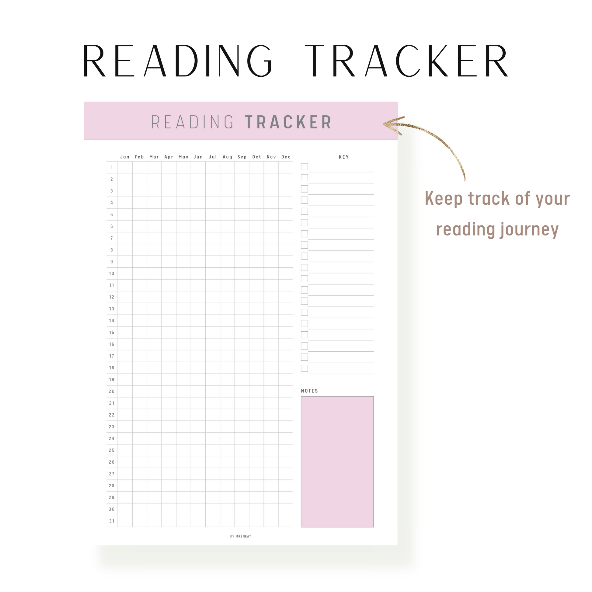 Reading Tracker Template Printable
