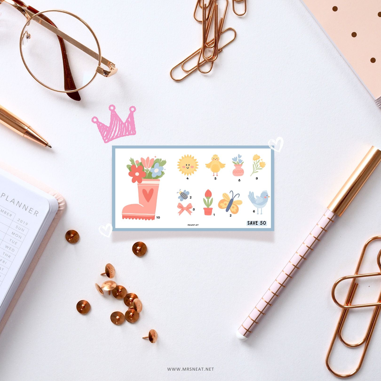 Spring Savings Challenge, Tiny Mini Savings Challenge, Printable, Digital Download, 2 Challenges, A6, Budget Tracker, Savings Tracker, Money Tracker, Money Game, Low Income Savings Challenge, Low Income Budget Tracker, Cash Stuffing