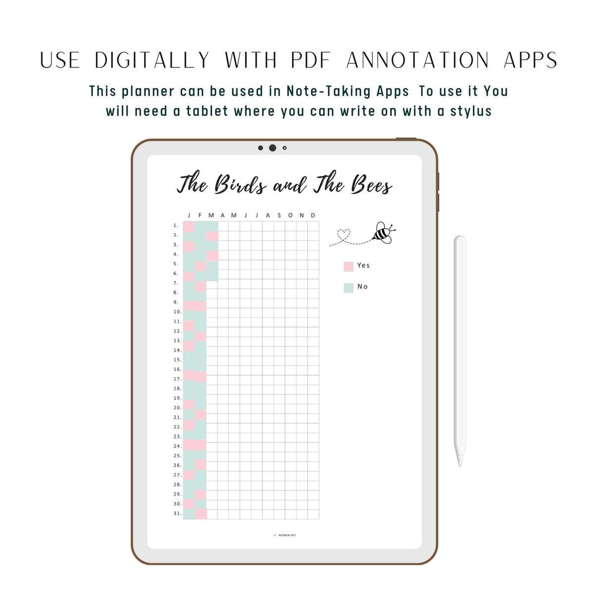 Intimacy Tracker Template Printable – mrsneat