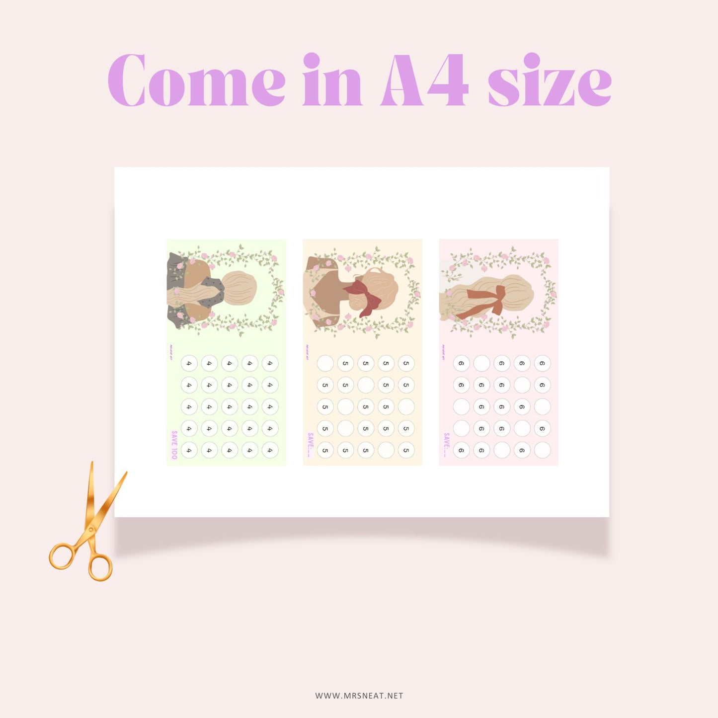 The Girl Savings Challenge, Tiny Mini Savings Challenge, A6, Printable, Digital Download, Budget Tracker, Savings Tracker, Money Tracker, Fun Mini Savings, Cash Stuffing
