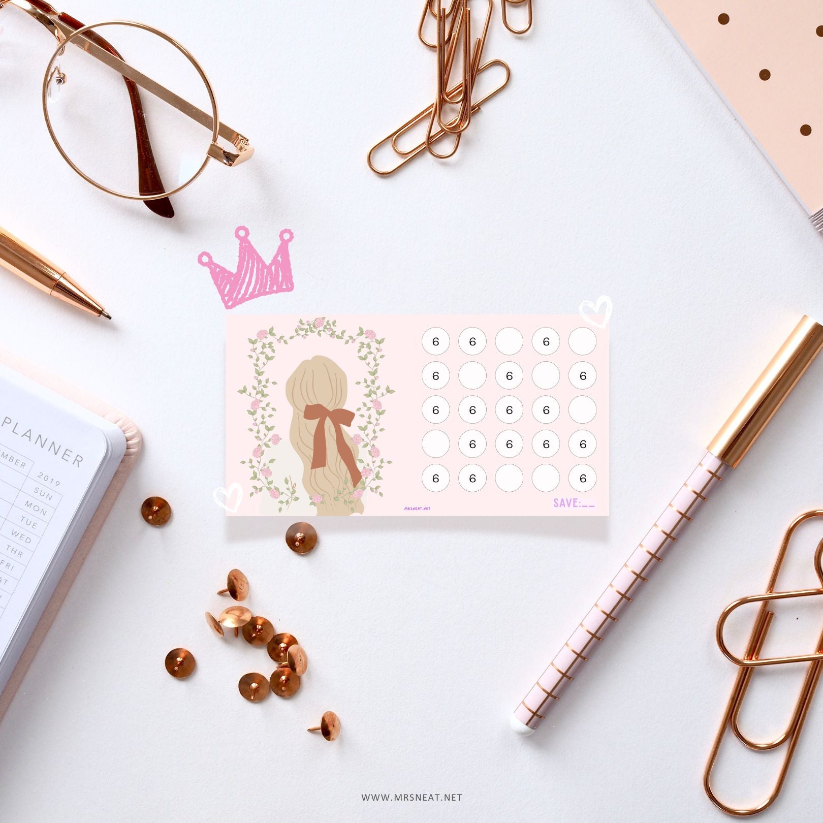 The Girl Savings Challenge, Tiny Mini Savings Challenge, A6, Printable, Digital Download, Budget Tracker, Savings Tracker, Money Tracker, Fun Mini Savings, Cash Stuffing
