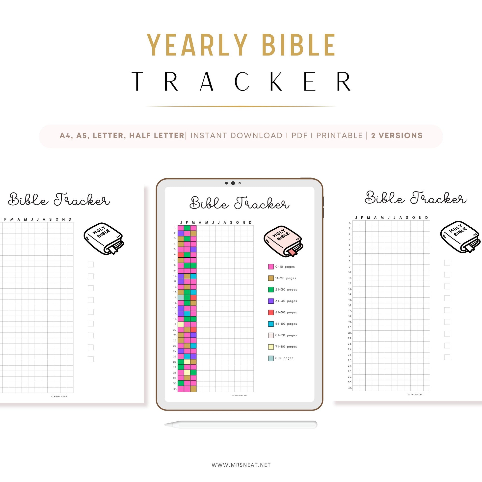 Bible Tracker, PRINTABLE Journal Page, Bible Reading Tracker, Bible Study, Scripture Reading Log, Bible Studies, Prayer Journal Page