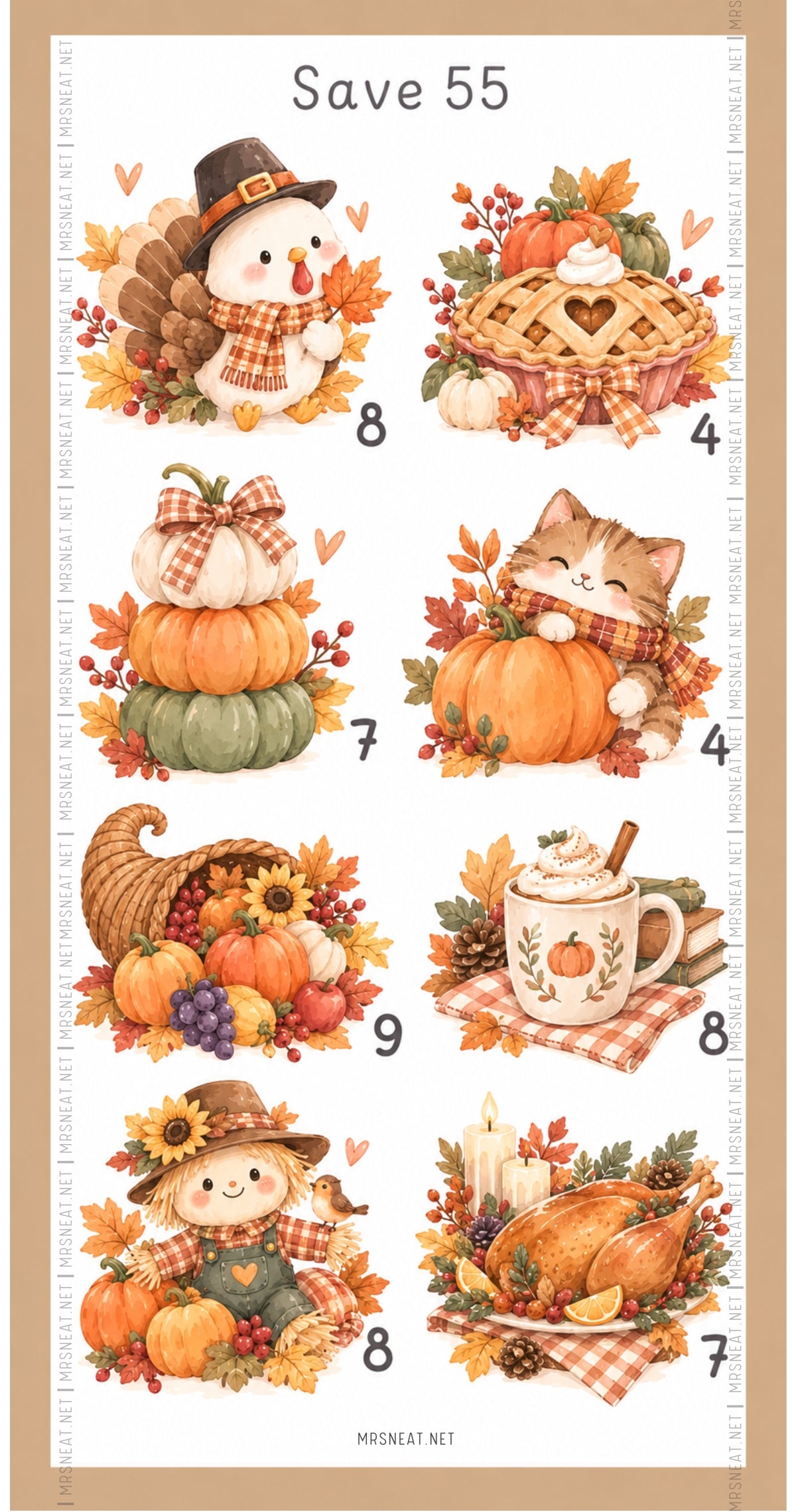 Autumn Savings Challenge Printable | Save $150