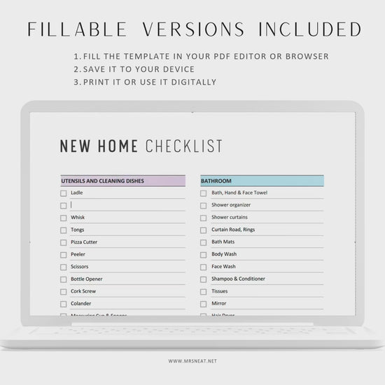 What to bring first when moving to a new house Checklist PDF