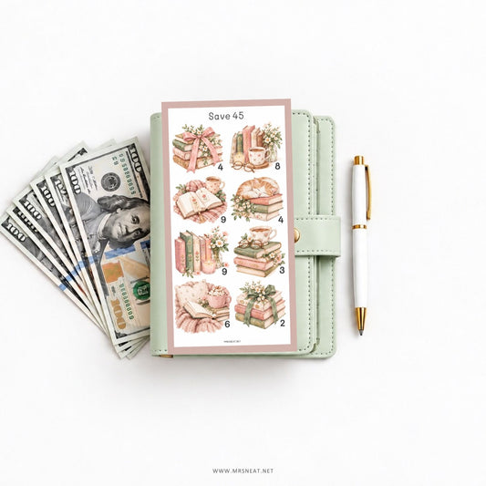 Savings challenge PDF bundle with three ready-to-print digital files