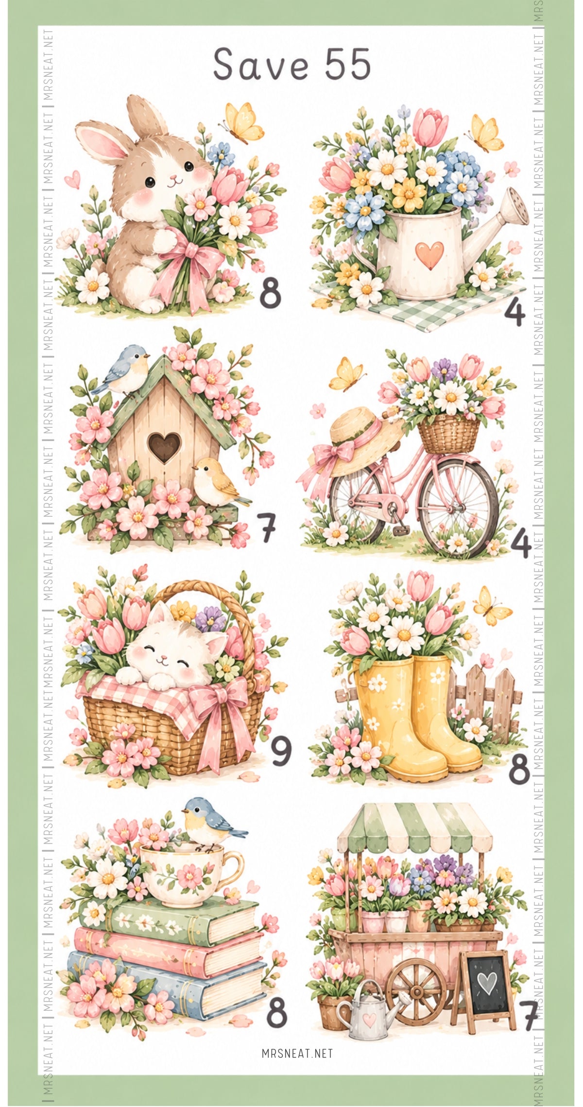 Seasonal savings challenge bundle with three ready-to-print PDF files