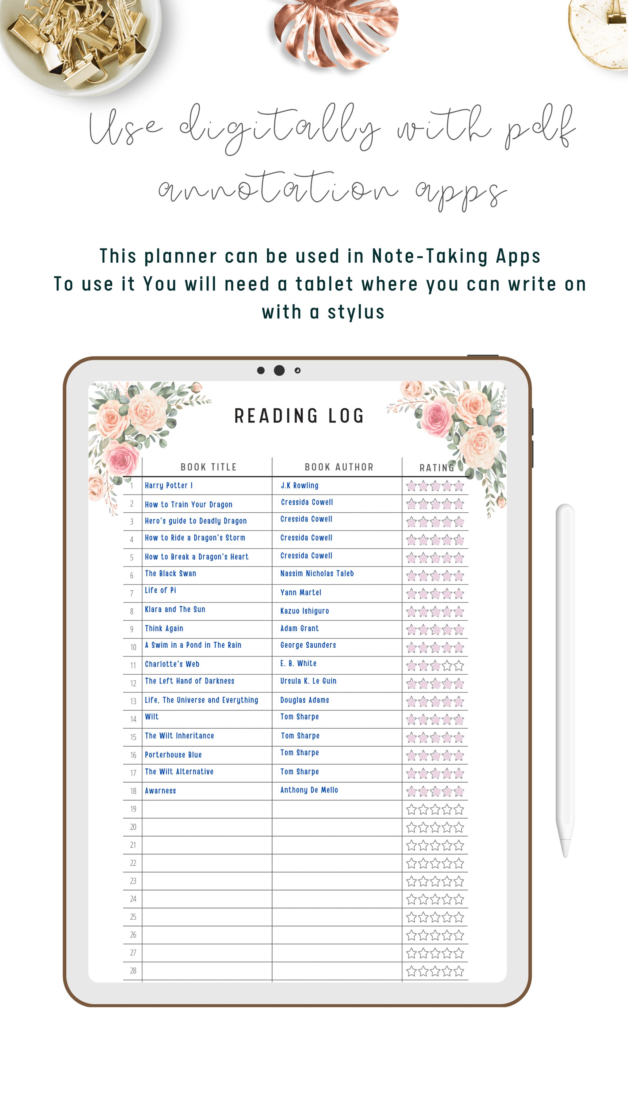 Reading Planner Bundle – mrsneat